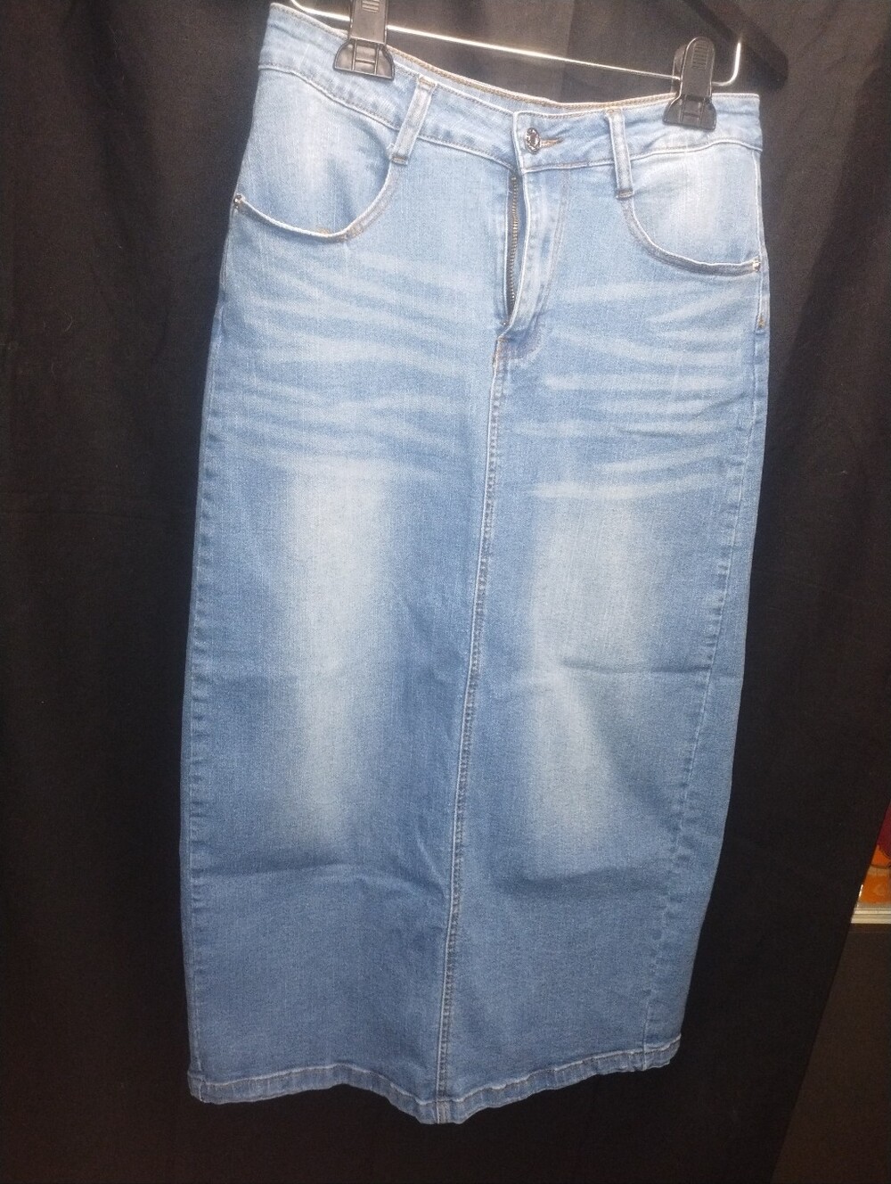 Jeans Fashion Denim stretch Denim Maxi Skirt Size 10